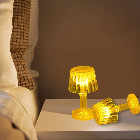 Led Candle Lamp Table Lamp Portable Plastic Lamps (1 Pc Small)