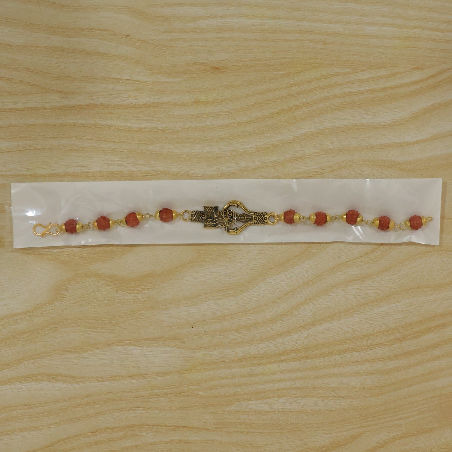 Mahakal Trishul Damru Rudraksha Rakhi Oxidized Pendant Rakhi For Brother (1 Pc)
