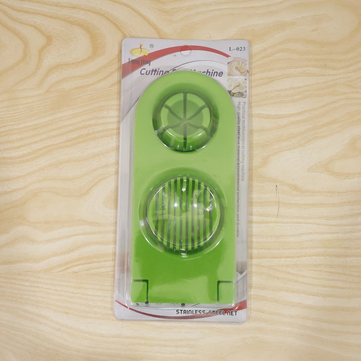 2 In 1 Egg Slicer And Wedger Stainless Steel Wire Boiled Egg Cutter (1 Pc)